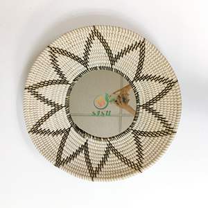 กระจกภายในหญ้าทะเลเป็นมิตรกับสิ่งแวดล้อมของตกแต่งบ้านหญ้าทะเลผลิตภัณฑ์เฟอร์นิเจอร์จากหญ้าทะเลผลิตในเวียดนาม - Product Image 1