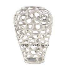 New Fancy Designer Silver Color Durable Flower <b>Stand</b> and <b>Vase</b> Shiny Polished Home Corner Decoration Planters at Affordable Price - Product Image 1
