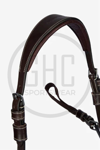 Plastron 5 points confortable de haute qualité pour les cavaliers nouveauté produit en cuir équestre en gros fabriqué au Pakistan - Product Image 3