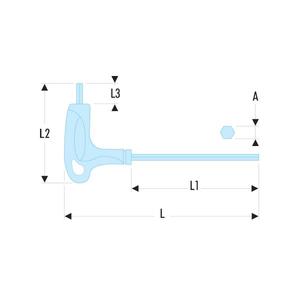 Clé hexagonale Facom à poignée souple avec embout TORX pour une meilleure adhérence et un confort amélioré - Product Image 2