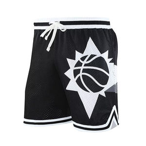 Pantalones cortos de baloncesto de tela Oxford personalizados de alta calidad para hombre al por mayor transpirables de talla grande impreso técnicas High Street Digital - Product Image 1