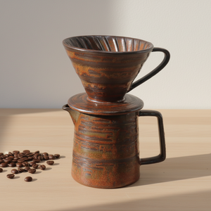 Ensemble de cafetière et de filtre à café en porcelaine durable de qualité supérieure, multi-usages, 3461001SETL-0.4, pour les amateurs de café - Product Image 5