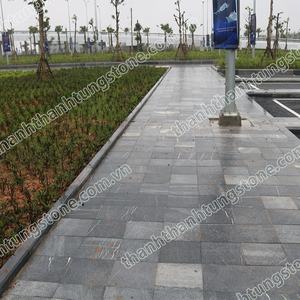 Tuiles de trottoir modernes extérieures entièrement martelées de haute qualité (Blauwesteen Petit Granit) Vente personnalisée Calcaire - Product Image 3