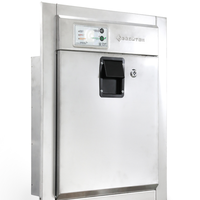 Porte coulissante manuelle moderne en acier inoxydable pour poubelle et buanderie avec prévention des incendies pour usage intérieur dans les hôpitaux, appartements et hôtels