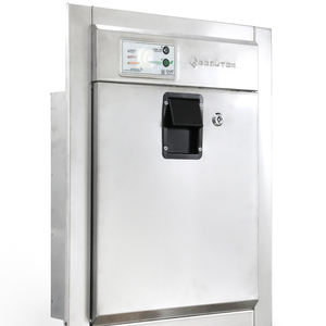 Puerta de Acero Inoxidable para Basura y Ropa Sucia, Manual, Moderna, con Prevención de Incendios, para Baño, Apartamento y Uso Interior en Hoteles - Product Image 3