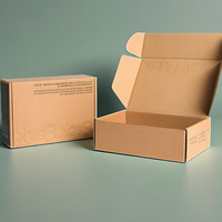Boîte d'emballage ondulé en papier kraft de marque avec logo en relief Testeur de compression en papier kraft ondulé de 2mm