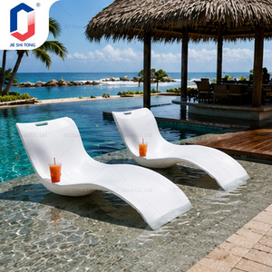 Chaise longue de jardin en rotin PE résistante aux intempéries et aux UV, inclinable, pour villa, cour, jardin, détente - Product Image 5