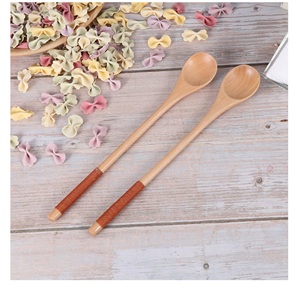 Ensemble de 4 cuillères en bois pour la cuisine, très vendues, fabriqué en Inde, comprenant un service à salade en bois - Product Image 5