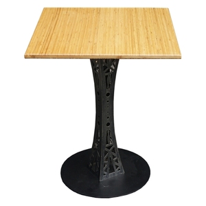 MB38009-Durable 60x60cm Square <b>Bamboo</b> Wood Tabletop Solid with Modern Design and PU Finish - Product Image 3