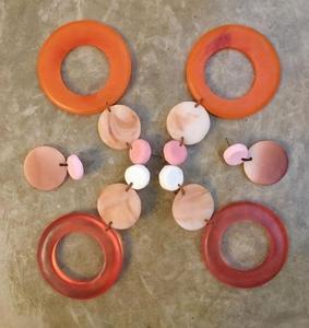 <b>Epoxy</b> <b>Resin</b> Layered Earrings Marble Effect Lightweight Earrings For Party Wedding And Birthday Gifts For Girls At Best <b>Price</b> - Product Image 3