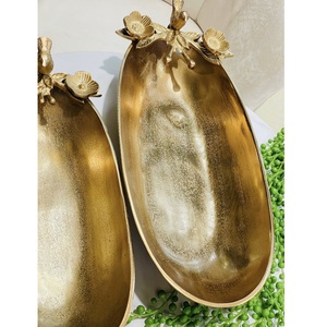 Cuenco para servir de forma ovalada, vajilla de aluminio para frutas secas, dulces y chocolate para almacenamiento y exhibición - Product Image 4