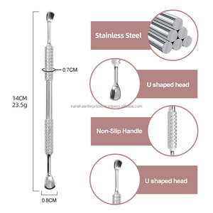 Empujador de Cutículas de Acero Inoxidable Estilo Ruso, Doble Extremo, Reutilizable, con Forma de Herradura, para Eliminar Piel Muerta, Limpieza de Uñas y Manicura - Product Image 5