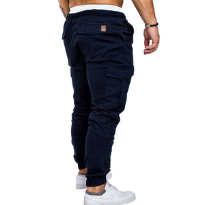 Pantalones personalizados al por mayor para hombre, pantalones ajustados tejidos de marca de alta calidad, ropa deportiva, pantalones de Golf de Color sólido con bolsillos laterales - Product Image 4