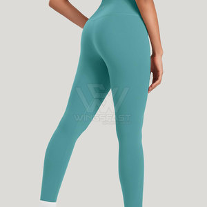 Legging de yoga personnalisé en polyester à taille élastique Legging léger de style unique pour femmes - Product Image 3