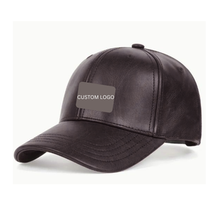 Customized Faux Leather Sport Cap <b>Waterproof</b> Brown Athletic Headgear Adjustable Buckle Sun-Shielding Golfing <b>Hat</b> Outdoor Gorras - Product Image 2