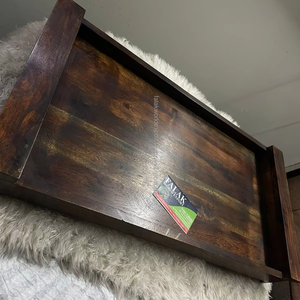 ถาดไม้ทำมือคุณภาพสูง ขายดี ขนาดสั่งทำได้ ทำจากไม้สน ปลอดภัยสำหรับสัมผัสอาหาร ใช้กับเครื่องล้างจานและไมโครเวฟได้ ผลิตในอินเดีย - Product Image 4