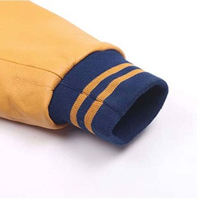 ผู้ผลิต OEM รับผลิตเสื้อแจ็คเก็ตเบสบอลแบบมีโลโก้ตามสั่ง เสื้อแจ็คเก็ตเลตเตอร์แมน เสื้อแจ็คเก็ตวาร์ซิตี้ คุณภาพสูง สำหรับผู้ชาย - Product Image 4