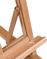 MEEDEN – chevalet de Table en bois de hêtre, grand chevalet de Table pour la peinture sur toile 25 ''Max, chevalet de Table de Studio pour le dessin, l'esquisse
