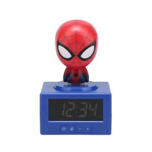 Reloj Despertador LED de Spider-Man con Luz Nocturna Aprox. Cuadrado de 15 cm con Alimentación por Batería - Product Image 2