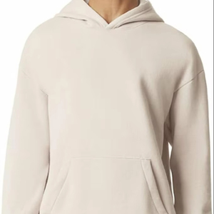 Sudadera con capucha de lana para adultos personalizada, ropa de calle, cuello con capucha y logotipo impreso en la parte delantera para las estaciones de invierno y otoño - Product Image 1