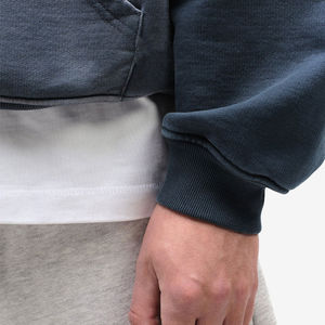 Sudaderas con capucha de lavado de agua para hombres de diseño superior con logotipo personalizado 2025 último diseño básico algodón mezclado hombres sudaderas con capucha de lavado de agua - Product Image 5