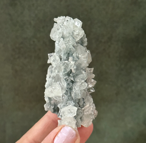 Cuarzo Natural de Calcedonia azul y negro, conjunto de cristal de calidad, apphyllite - Product Image 6