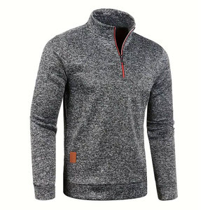 Top Qualité Usine Collection Hommes Demi Zip Sweats En Prix De Gros Personnalisables Hommes Demi Zip Sweatshirts À Vendre - Product Image 5