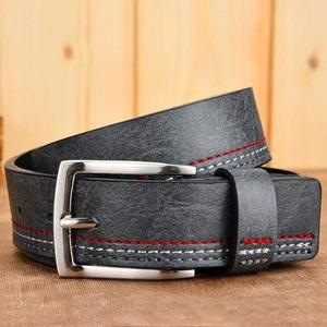 Ceinture décontractée pour homme en cuir de vache véritable à 100%, boucle vintage en forme de crâne, impression de logo personnalisée - Product Image 2