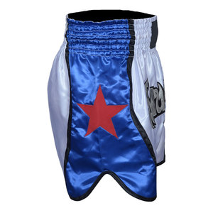 กางเกงมวยไทยพิมพ์ลายแบบซับลิเมชั่น อุปกรณ์มวยแบบสั้น รับสกรีนโลโก้ กางเกงต่อสู้ กางเกงมวยไทย กางเกงคิกบ็อกซิ่งแบบมืออาชีพ - Product Image 4