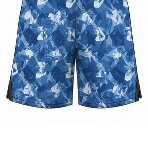 กางเกงขาสั้นลำลองผ้าซาตินสำหรับผู้ชาย ระบายอากาศได้ดี เหมาะสำหรับการฝึกซ้อมกีฬา พิมพ์ลายกราฟิกทีมแบบเฉพาะตัวด้วยเทคนิคการพิมพ์แบบรีดร้อน ผ้าแห้งเร็ว - Product Image 5