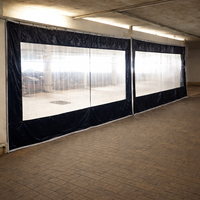 Rideau en PVC transparent, panneau clair, rideau de séparation industriel pour lavage de voitures, rideau en vinyle imperméable pour terrasse et usage extérieur