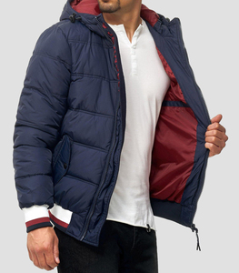 New Arrived Shinny Polyester Material Lightweight Breathable Winter Hooded Puffer Jacket Unisex Warm Zipper Closure Front Casual - Product Image 4