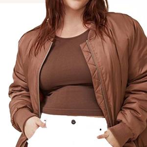 Vente en gros de blouson d'aviateur élégant pour femmes 2025, tissage au crochet personnalisé, veste respirante et durable à bas prix pour femmes - Product Image 1