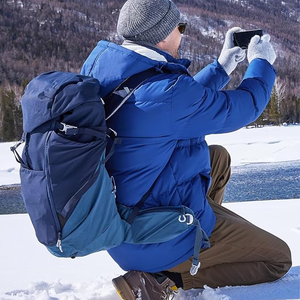 Abrigo hinchado, chaqueta acolchada cálida repelente al agua para hombre, chaqueta acolchada ligera empacable para hombre, chaqueta acolchada con aislamiento de invierno - Product Image 4