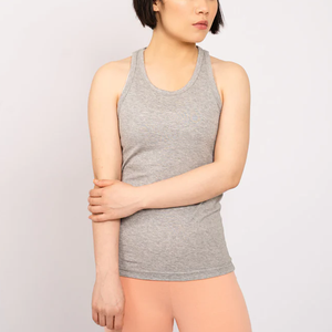 2024 nouveau débardeur personnalisé pour femmes respirant séchage rapide sans manches coton tricoté couleur unie décontracté en gros débardeur - Product Image 4
