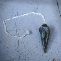 Pendentif Trophée en Quartz Labradorite Naturel Écologique Façonné en Cône Style Feng Shui pour Thanksgiving et Noël - Vente en Gros