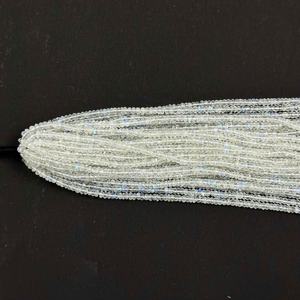 Cuentas de piedra lunar arcoíris Natural de 4mm, cuentas sueltas de piedras preciosas Rondelle facetadas, joyería hecha a mano a precio de fábrica Alibaba India 2025 - Product Image 2