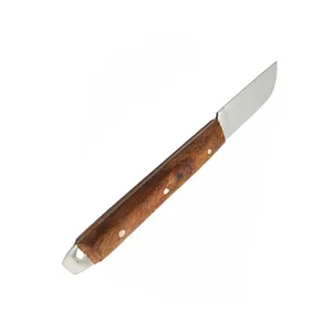 Melhor Qualidade Laboratório Odontológico Lab Wax Knife 17.5 Cm Wood Handle Wax Knife Blade Cutter Metal Steel Mixing Modeling