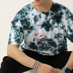 Camisetas Ligeras de Secado Rápido, Transpirables y Ecológicas con Estampado Tie Dye, de Poliéster/Algodón, para Hombre, Uso Casual al Aire Libre - Product Image 4