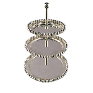Hotel restaurante fiestas decoración oro soporte de Metal mármol superior Venta caliente Cupcake postre servidor soporte de Metal - Product Image 2