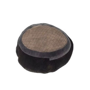 Perruque toupet en cheveux humains 100% soie Pro Remy Virgin Raw Taz Indian Hair - Product Image 1