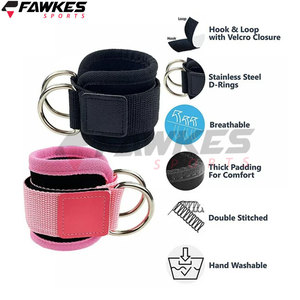 Venta al por mayor nuevo estilo correa de tobillo de bucle para equipo de fitness de alta calidad de diseño Fitness correas de tobillo acolchadas - Product Image 4