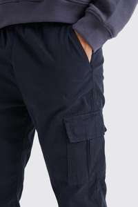 100% Cotton <b>Loose</b> Fit Heavyweight <b>Men's</b> Pants-High Waist Flat Front Casual Outdoor Cargo <b>Trouser</b> with OEM Service - Product Image 3