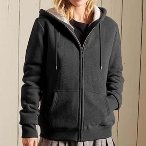 <b>Sherpa</b> Lined Unisex Zipper Fleece <b>Hoodie</b> Fleece Lined Zip up Gym Sport <b>Hoodie</b> Sweater Jacket - Product Image 5