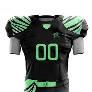 Uniforme de fútbol americano 100% Poliéster Transpirable Conjuntos de manga corta Último diseño Ropa de equipo - Product Image 3