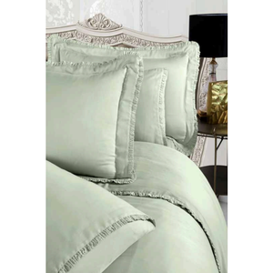 Juego de Ropa de Cama de Lujo King Size de 6 Piezas, Moderno, de Algodón Satinado, con Funda Nórdica XL, Sábana Ajustable y Técnica de Bordado para el Hogar - Product Image 3