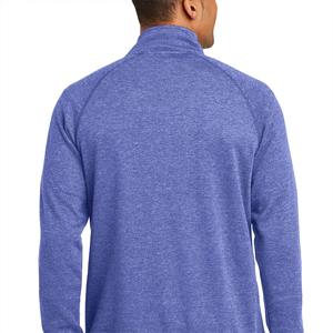 2025 personalizado clásico Vintage pulóver sudaderas chaqueta para hombres MOQ bajo secado rápido transpirable cuarto chaqueta con cremallera para hombres - Product Image 5