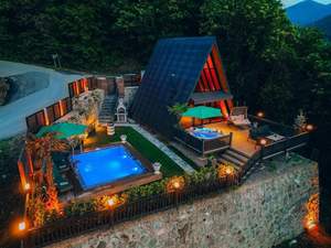 Villa résidentielle préfabriquée en bois moderne modulaire triangulaire de luxe 2025 pour bureau, chambre à coucher, cuisine - Product Image 4