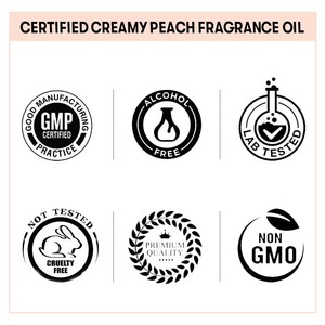 Long-Lasting and Pure Creamy Peach Fragrance Oil | Buy Creamy Peach Fragrance Oil Online at Best Bulk Price - Product Image 5