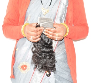 Extensiones de Cabello Humano Indio sin Procesar, Producto Natural de 22 ", 1 Cierre, 7x7, Rizado, Precio Al por Mayor, Exportación, Buena Calidad - Product Image 3
